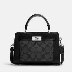 COACH Signature Mini Lane Top Handle Crossbody bag